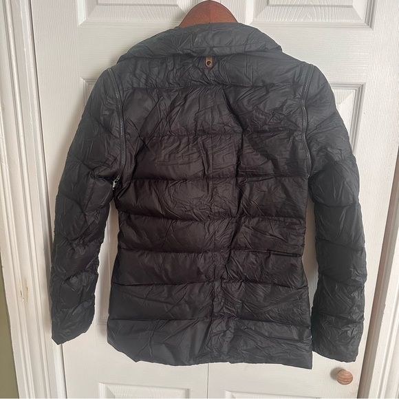Mackage Black down jacket zip off sleeves convert to vest medium coat - Picture 7 of 12